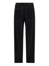 Off-White Tailored Straight Leg Trousers In Black - Men - Piano Luigi