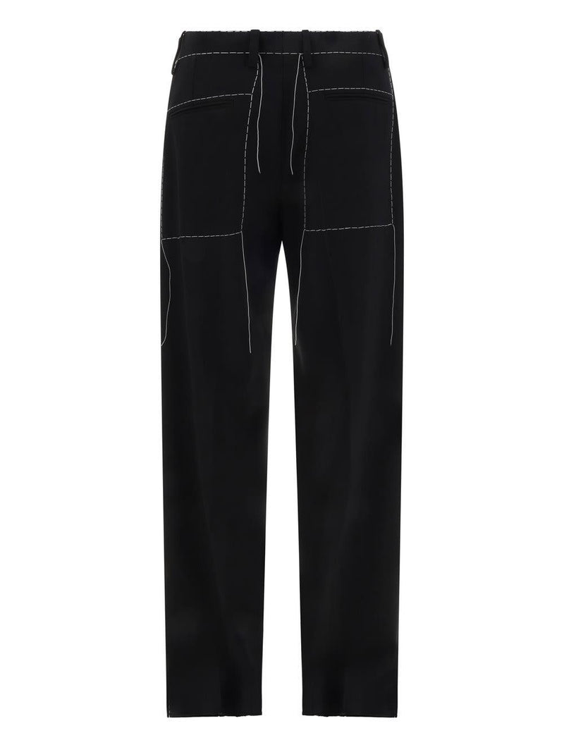 Off-White Tailored Straight Leg Trousers In Black - Men - Piano Luigi