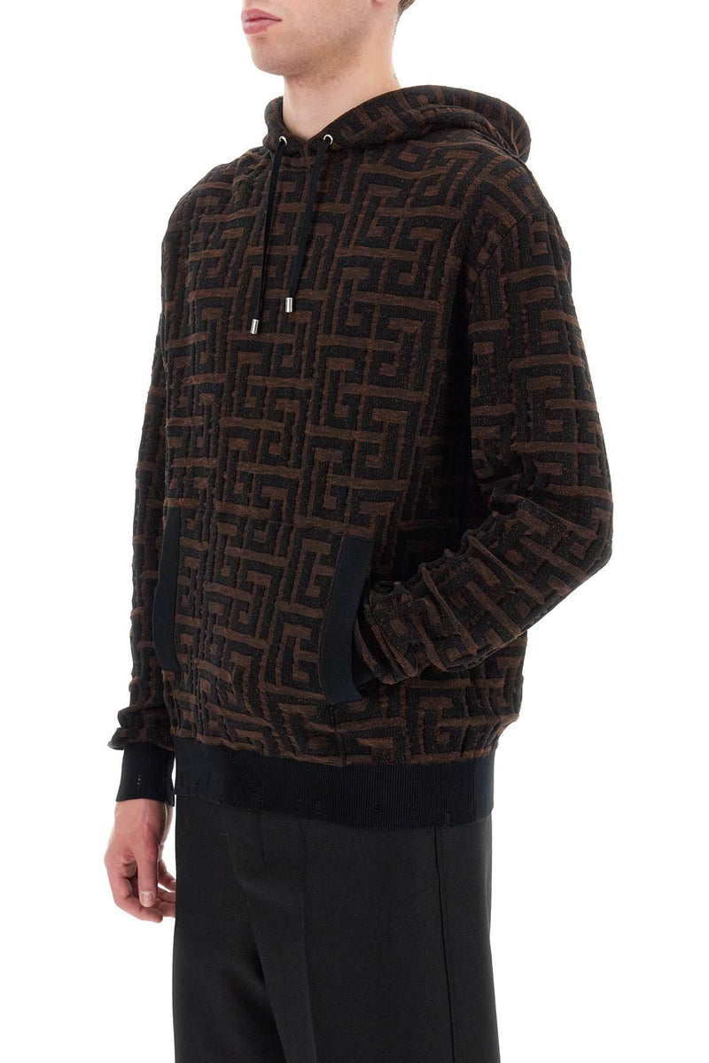 Balmain Hooded Monogram Sweatshirt - Men - Piano Luigi