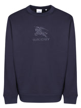 Burberry Midnight Blue Cotton Sweatshirt - Men - Piano Luigi