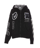 Off-White Varsity Bling Zip Hoodie - Women - Piano Luigi