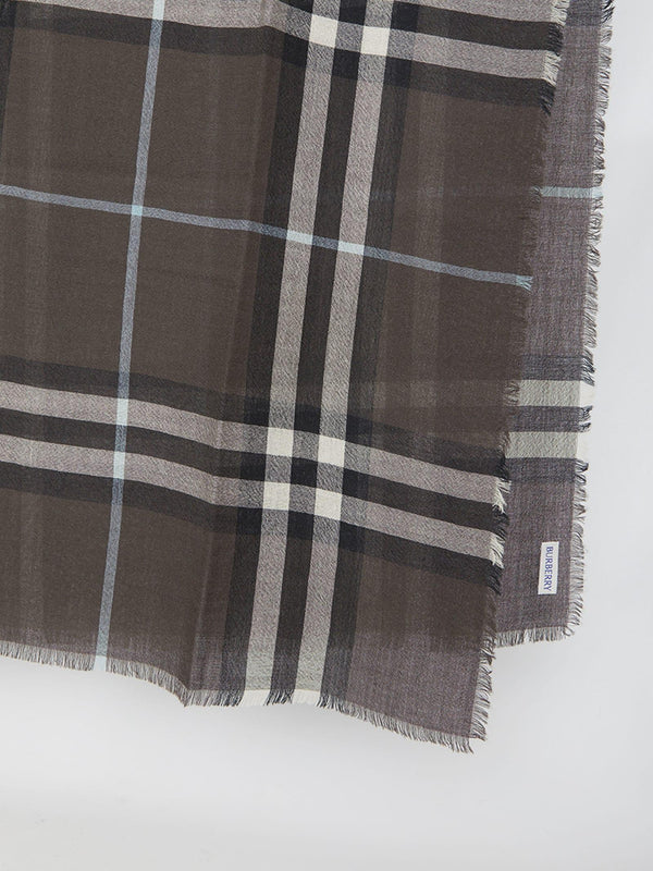 Burberry Check Wool Scarf - Women - Piano Luigi