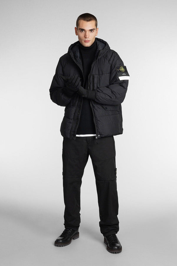 Stone Island Pants In Black Cotton - Men - Piano Luigi