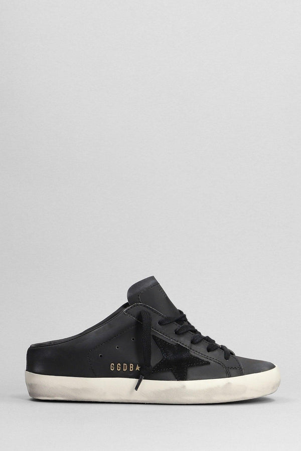 Golden Goose Superstar Sneakers In Black Leather - Women - Piano Luigi