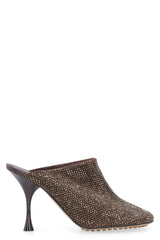 Bottega Veneta Sparkle Dot Sock Leather Mules - Women - Piano Luigi