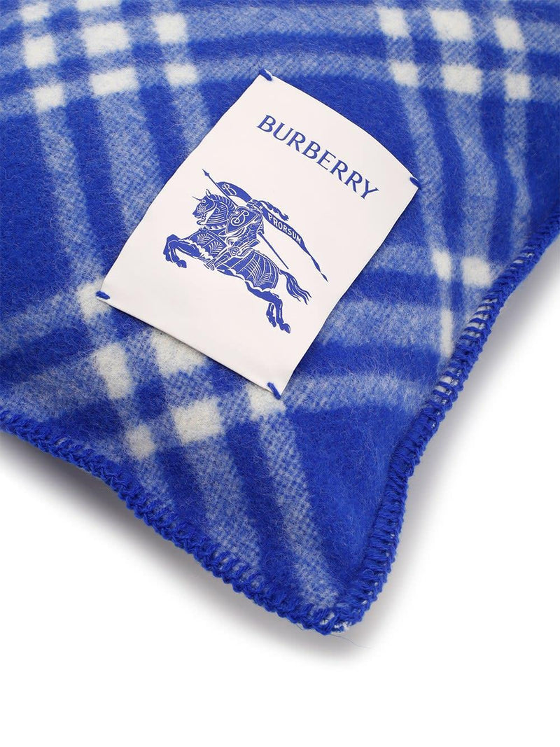 Burberry Check Wool Pillow - Men - Piano Luigi