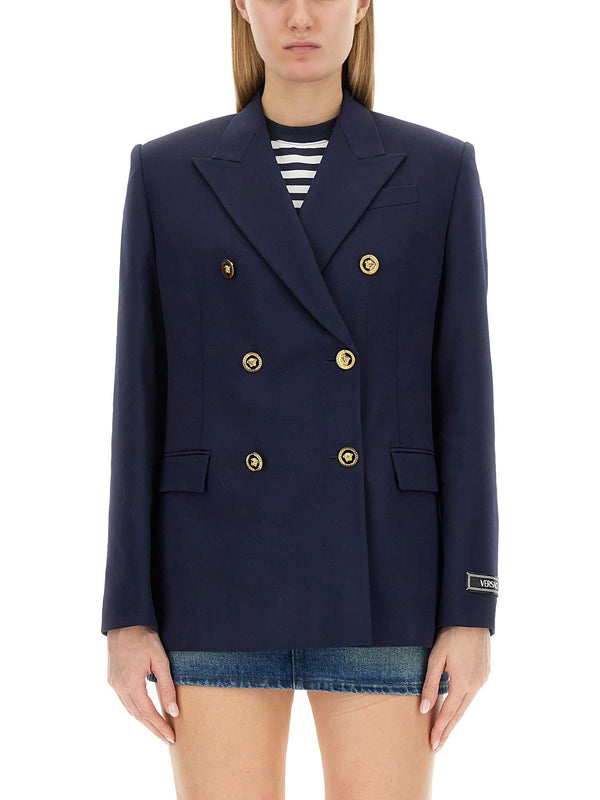 Versace Double-breasted Blazer - Women - Piano Luigi