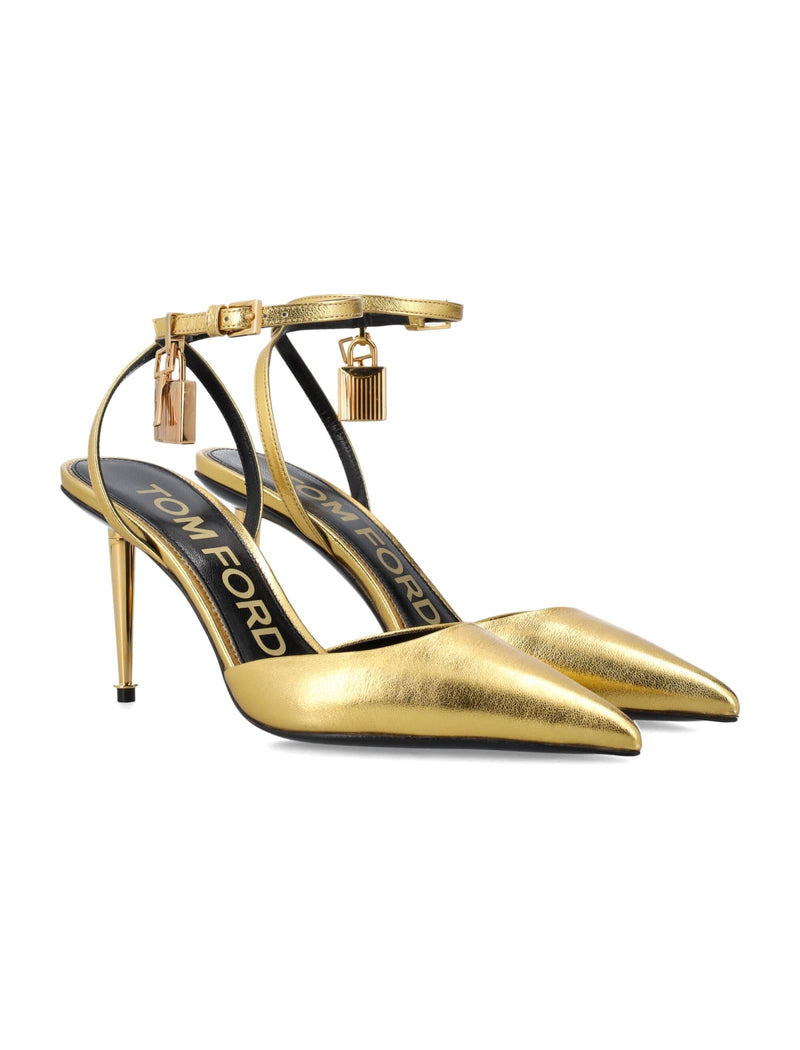 Tom Ford Laminated Nappa Leather Padlock Sandal - Women - Piano Luigi