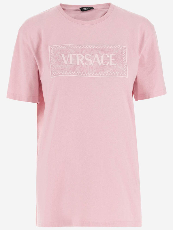 Versace Cotton T-shirt With Logo - Women - Piano Luigi