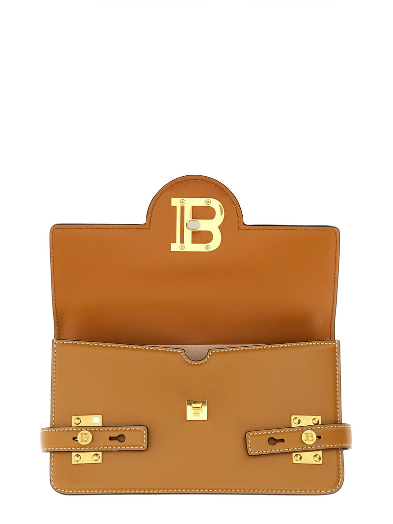 Balmain Brown Leather bbuzz Bag - Women - Piano Luigi