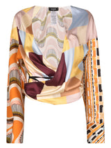 Dsquared2 Abstract Wrap Blouse - Women
