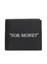 Off-White Wallet In Black Leather - Men - Piano Luigi