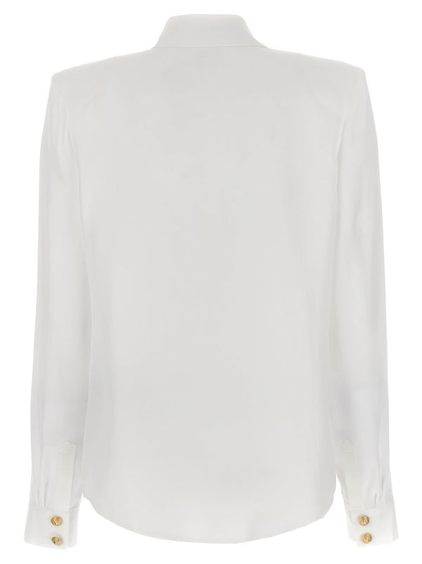 Balmain Logo Button Shirt - Women - Piano Luigi