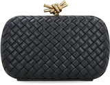 Bottega Veneta Knot Leather Clutch - Women - Piano Luigi