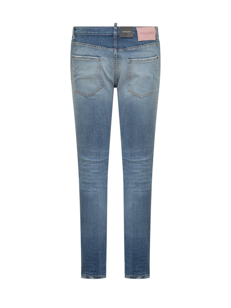 Dsquared2 Light Blue Stretch-cotton Denim Jeans - Women - Piano Luigi