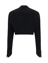 Palm Angels Black boyfriend Cropped Jacket - Women - Piano Luigi