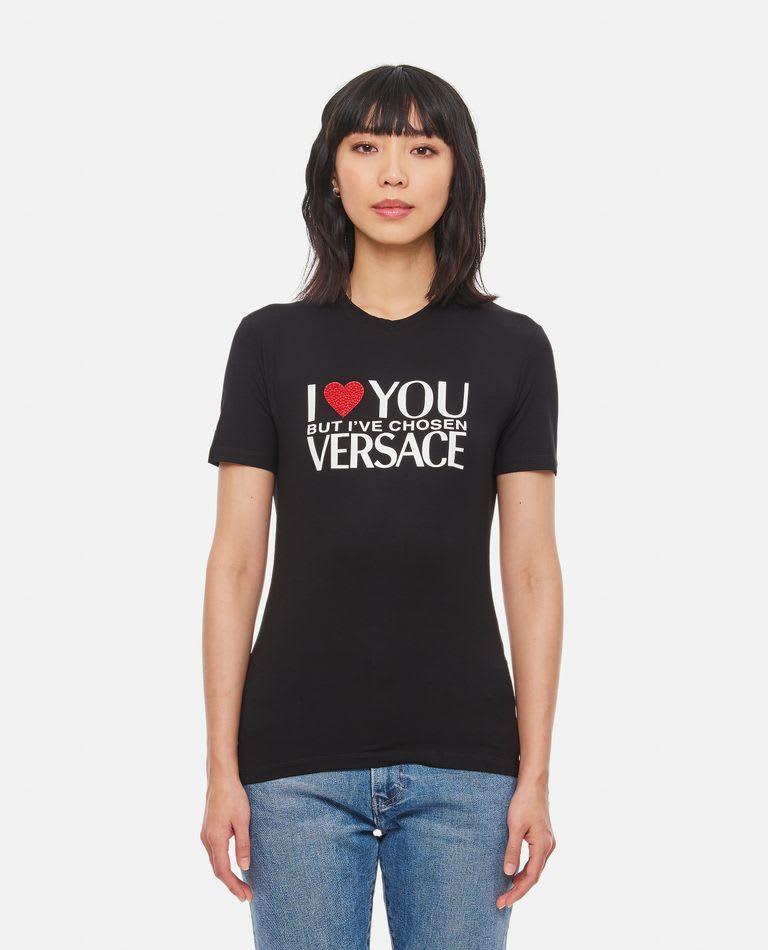 Versace I Love You Jersey T-shirt - Women - Piano Luigi