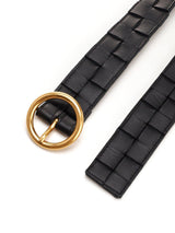 Bottega Veneta Signature Intrecciato Buckle Belt - Women - Piano Luigi