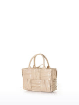 Bottega Veneta Woven Pleated Top Handle Tote Bag - Women - Piano Luigi