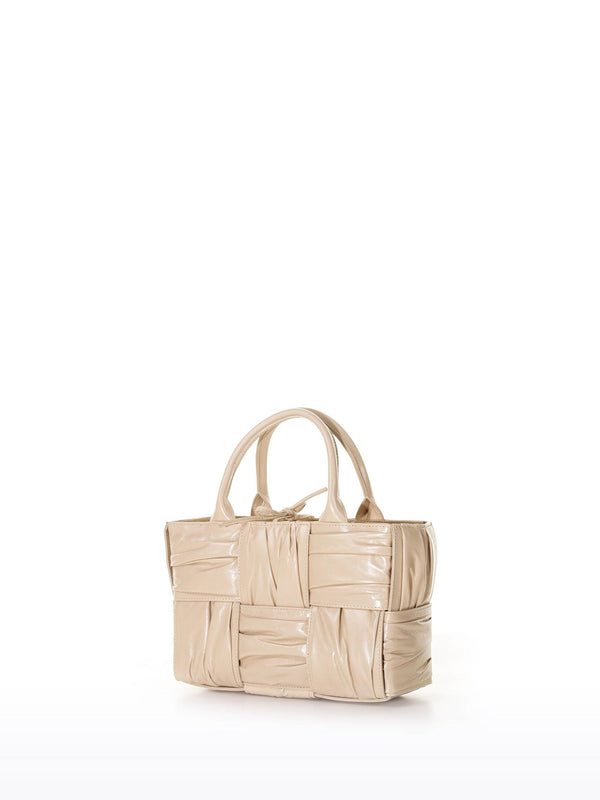 Bottega Veneta Woven Pleated Top Handle Tote Bag - Women - Piano Luigi