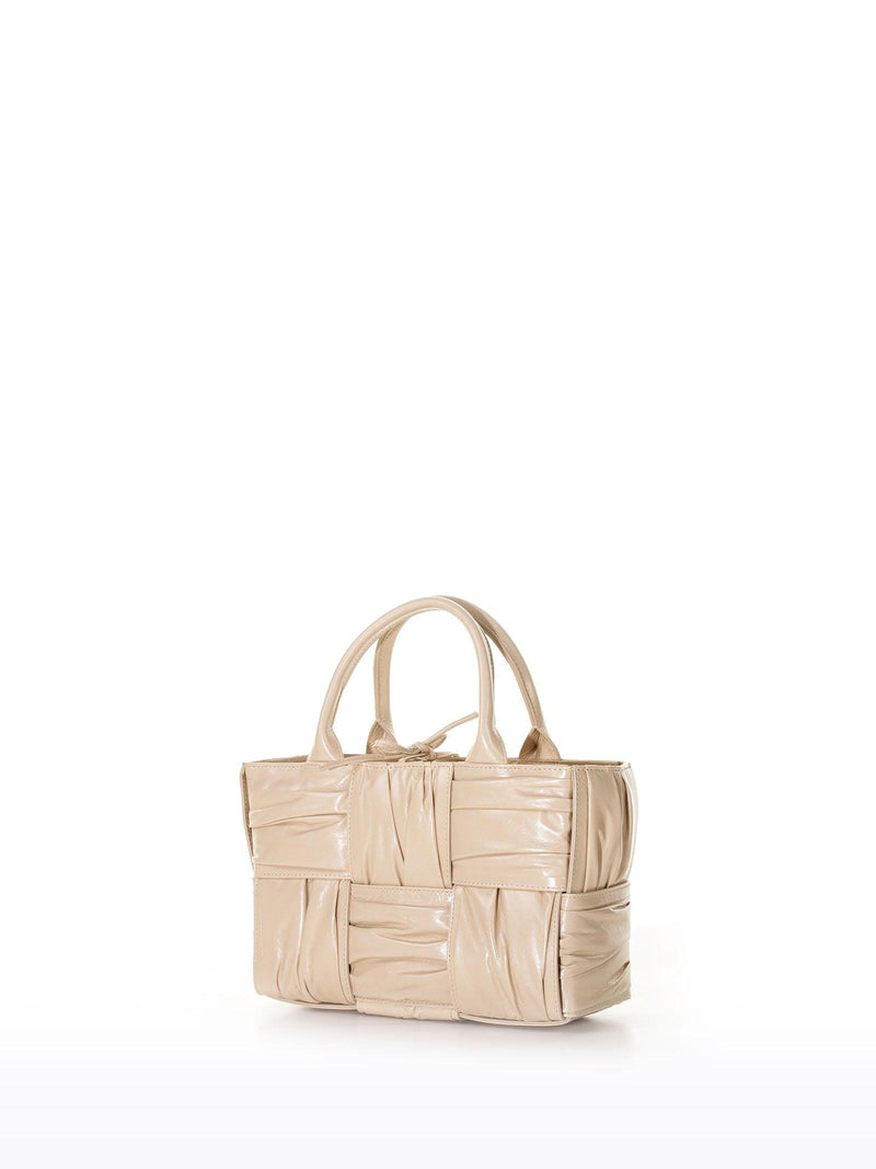 Bottega Veneta Woven Pleated Top Handle Tote Bag - Women - Piano Luigi