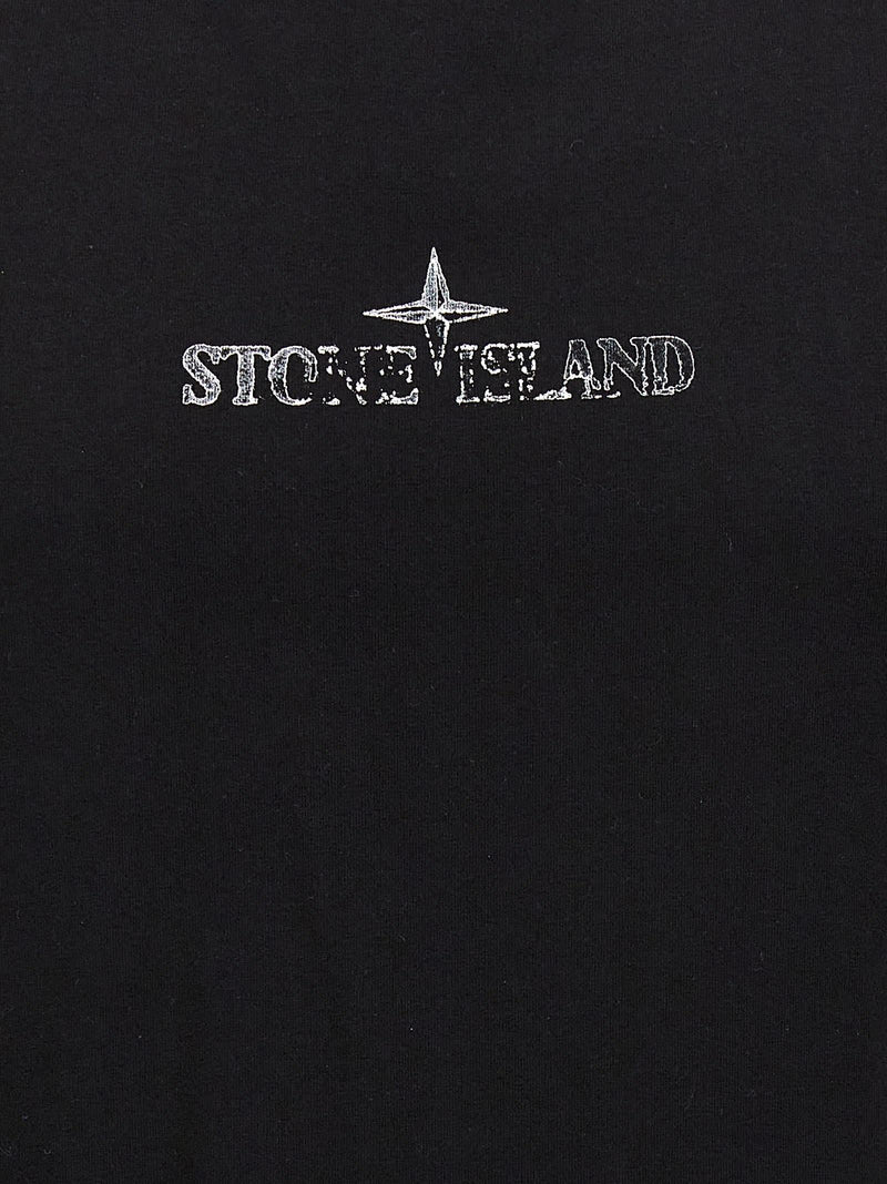 Stone Island Logo Print T-shirt - Men - Piano Luigi
