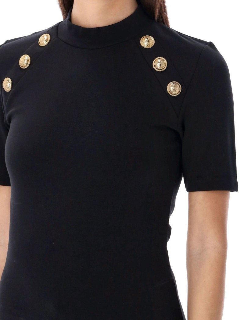 Balmain 6-button Knit T-shirt - Women - Piano Luigi