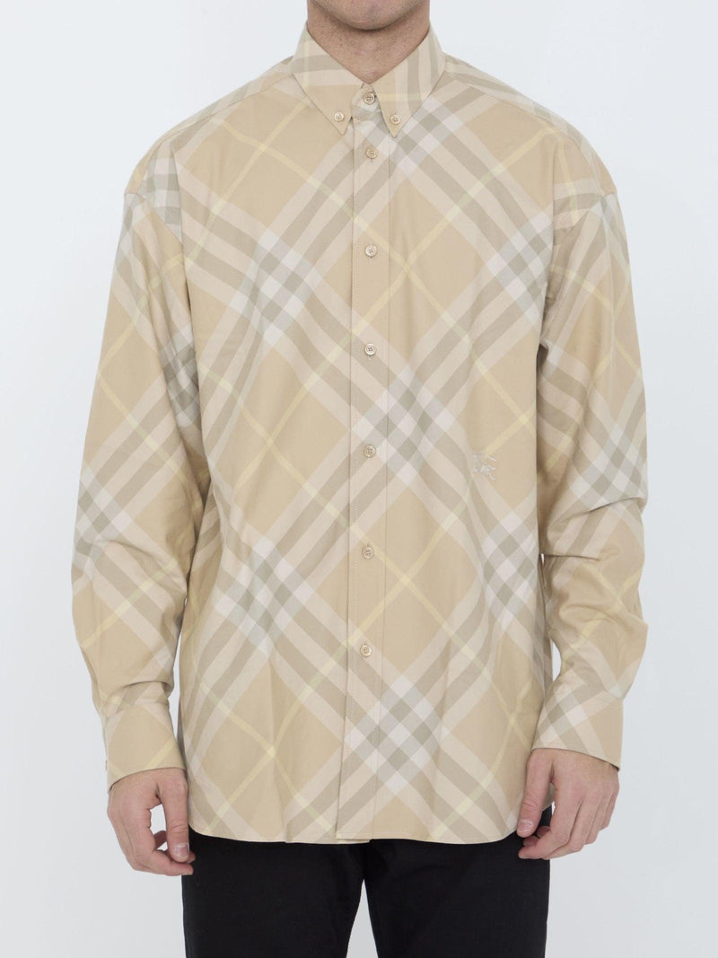 Burberry Check Cotton Shirt - Men - Piano Luigi