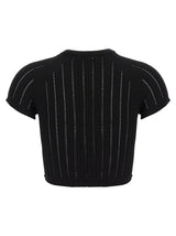 Balmain Logo Buttons Cropped Top - Women - Piano Luigi