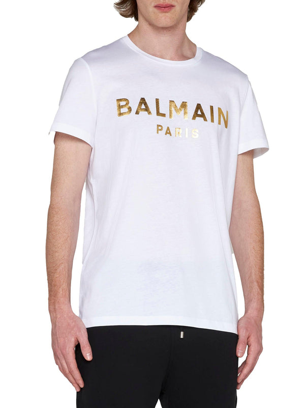 Balmain Eco-designed Cotton Logo T-shirt - Men - Piano Luigi