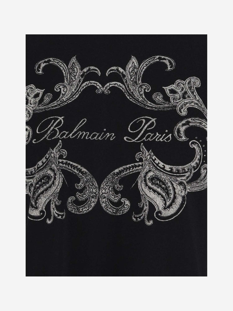 Balmain Cotton T-shirt With Logo - Women - Piano Luigi