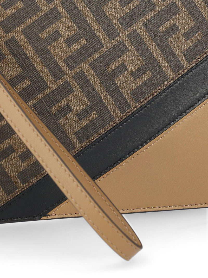 Fendi Logo-detailed Diagonal Zipped Pouch - Men - Piano Luigi