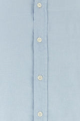 Woolrich Light-blue Linen Shirt - Men - Piano Luigi