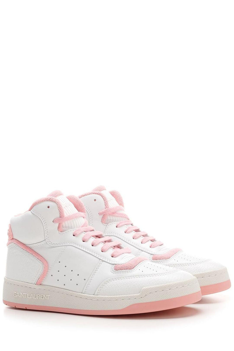 Saint Laurent Jefferson High-top Sneakers - Women - Piano Luigi