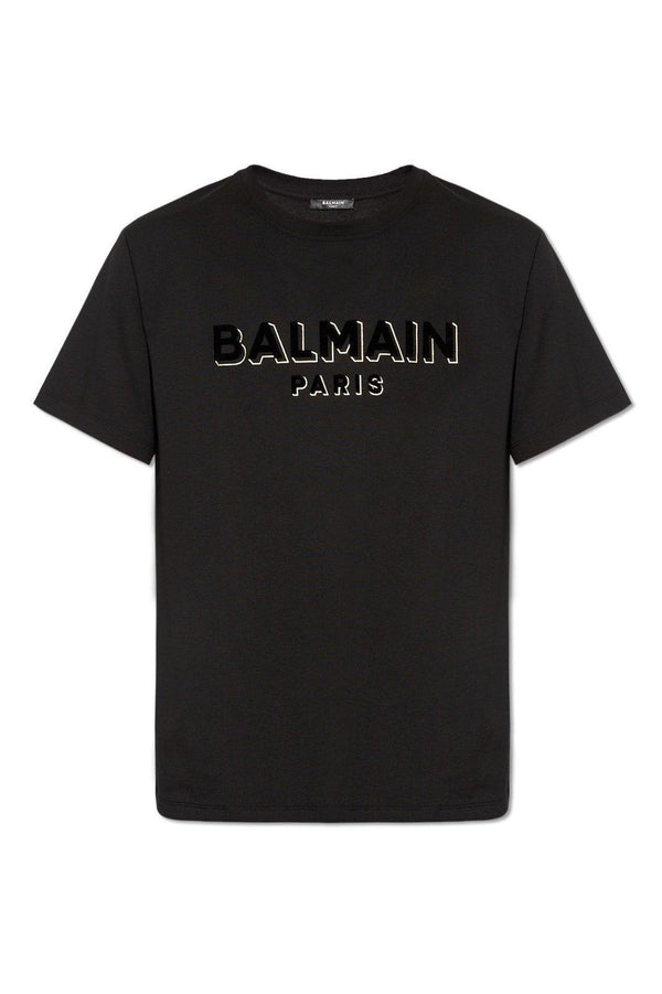 Balmain Logo Printed Crewneck T-shirt - Men - Piano Luigi