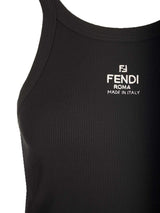 Fendi Ribbed Jersey Mini Dress - Women - Piano Luigi