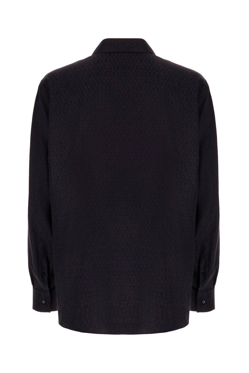 Fendi Micro Ff Striped Oversized Shirt - Men - Piano Luigi