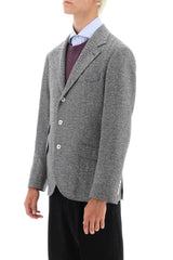 Brunello Cucinelli Herringbone Wool And Cashmere Blazer - Men - Piano Luigi