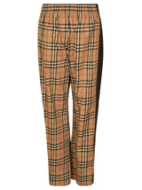 Burberry Elastic Waist Check Trousers - Women - Piano Luigi