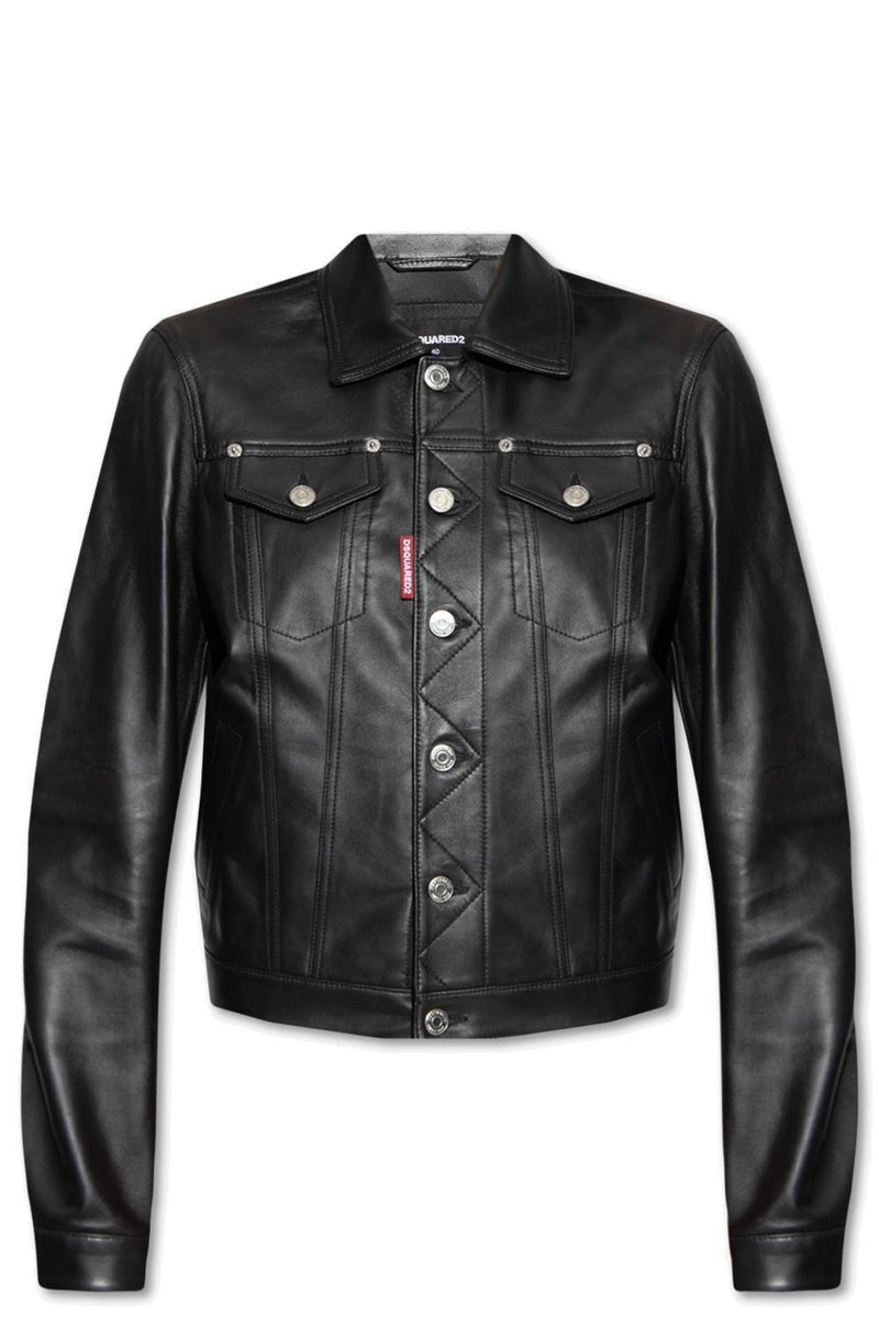 Dsquared2 Leather Jacket - Women - Piano Luigi