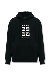 Givenchy Logo Printed Drawstring Hoodie - Men - Piano Luigi