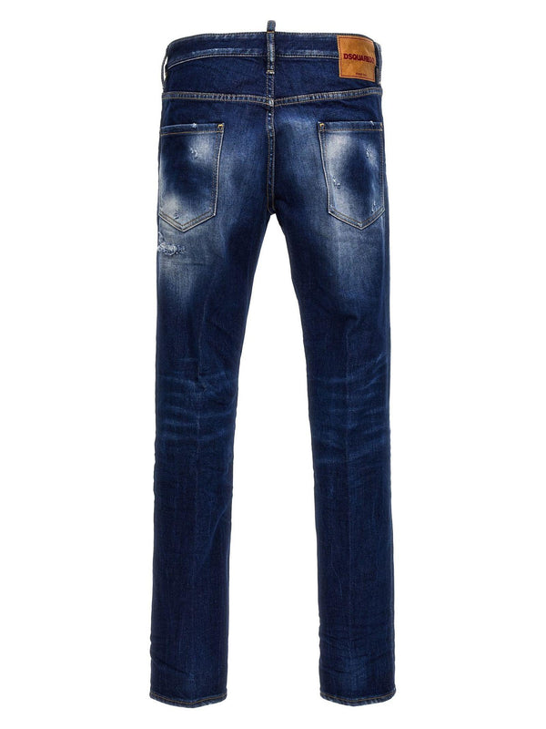 Dsquared2 Blue Stretch-cotton Denim Jeans - Men - Piano Luigi