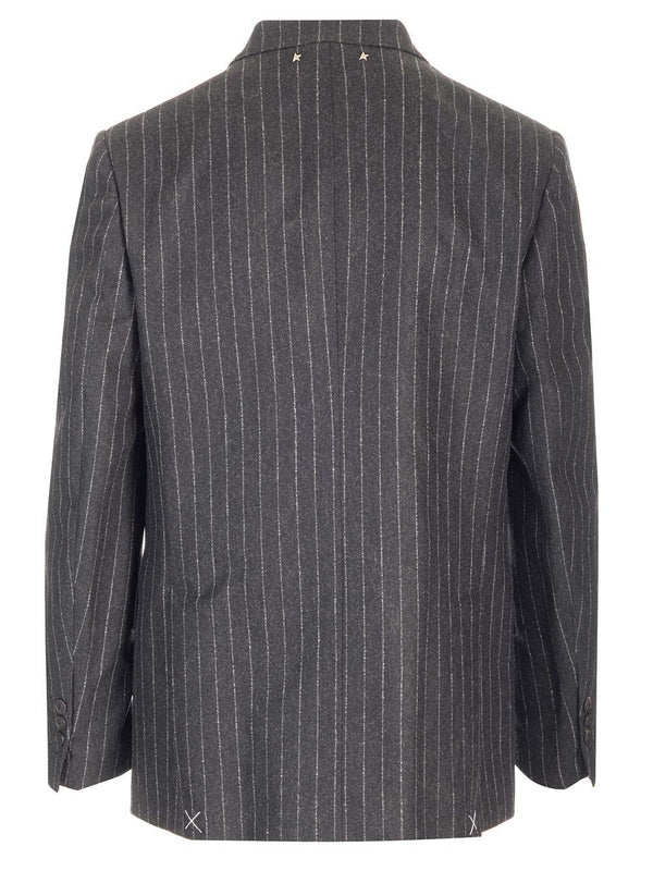 Golden Goose Flannel Pinstripe Blazer - Men - Piano Luigi