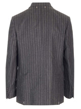 Golden Goose Flannel Pinstripe Blazer - Men - Piano Luigi