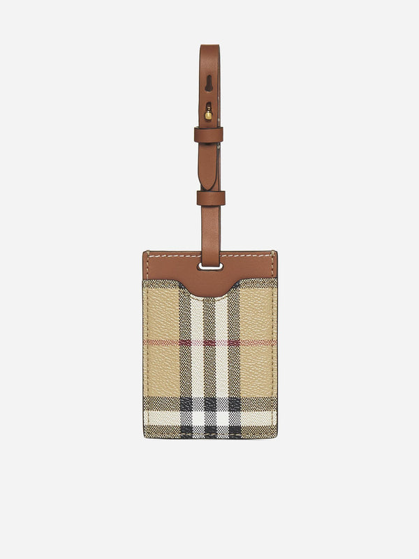 Burberry Check Motif Luggage Tag - Women - Piano Luigi