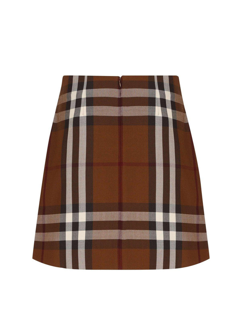 Burberry Check Jacquard Mini Skirt - Women - Piano Luigi