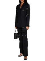 Off-White Black Virgin Wool Blend Blazer - Women - Piano Luigi