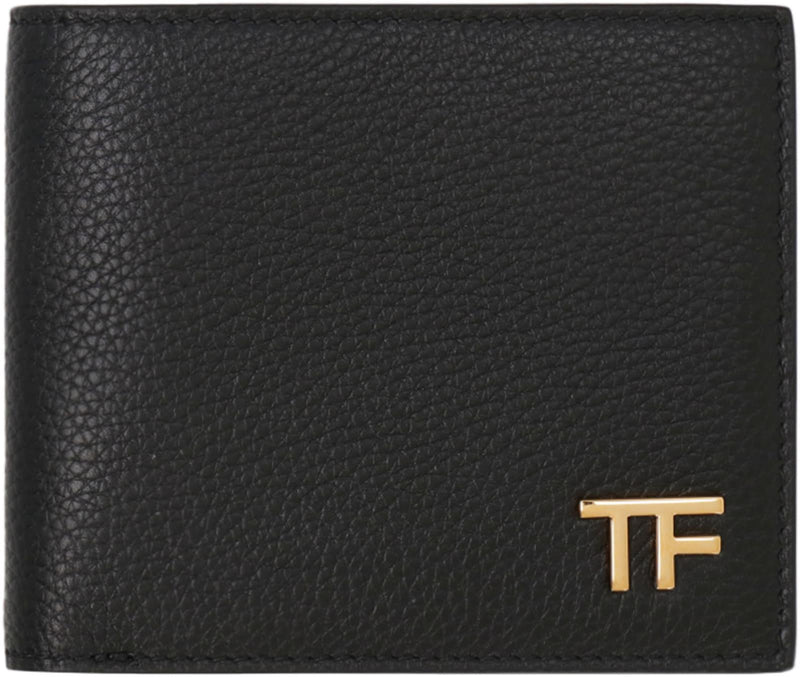 Tom Ford Leather Flap-over Wallet - Men - Piano Luigi