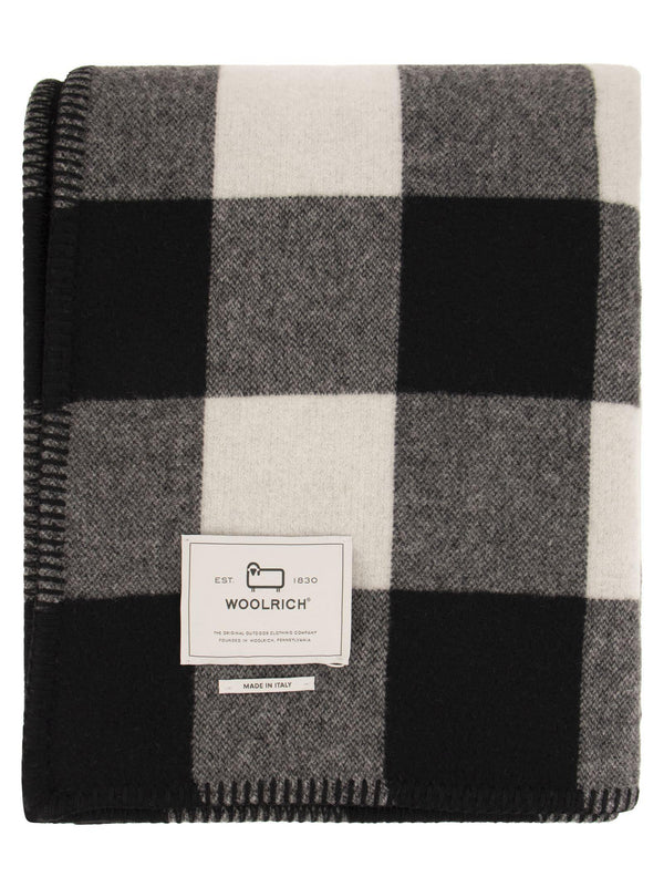 Woolrich Pure Wool Check Scarf - Men - Piano Luigi