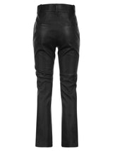 Brunello Cucinelli Stretch Nappa Leather Cigarette Trousers - Women - Piano Luigi